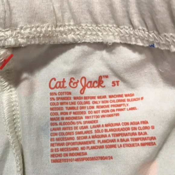 Cat & Jack Colorful Heart Print Kids Leggings Full Length Size 5T | NWT - Picture 3 of 3